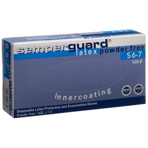 Semperguard Handschuhe Latex IC, Grösse S, puderfrei, weiss (100 Stk)