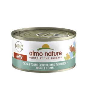 Almo Nature HFC Jelly Forelle und Thunfisch, Nassfutter für Katzen (70g)