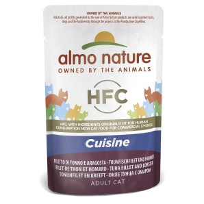 Almo Nature HFC Cuisine Jelly Thunfischfilet mit Hummer, Nassfutter für Katzen (55g)