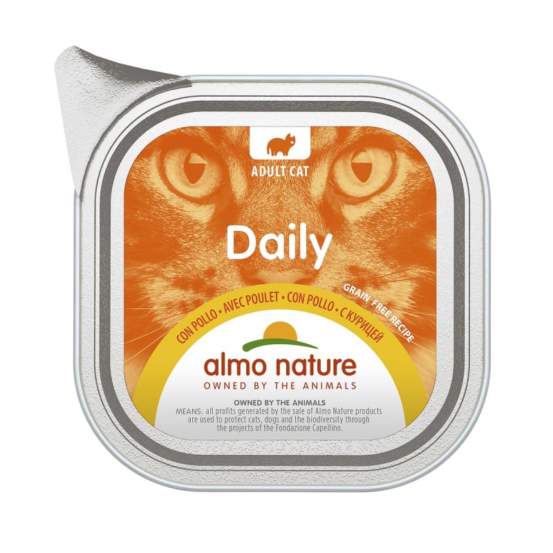 Almo Nature Daily mit Huhn, Nassfutter für Katzen (100g)