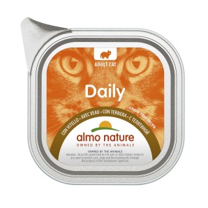 Almo Nature Daily mit Kalb, Nassfutter für Katzen (100g)