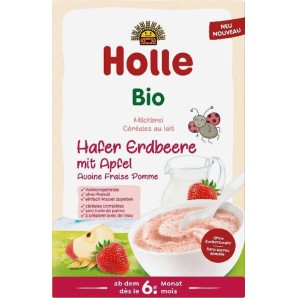 Holle Milchbrei Hafer Apfel Erdbeere Bio (250g)