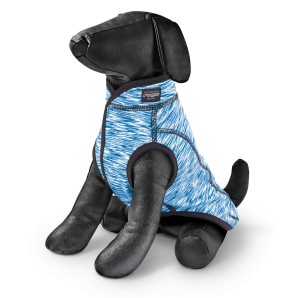 rogz Mantel für Hunde Comfyskin blau meliert, 22cm (1 Stk)