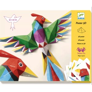 DJECO poster 3D oiseau (1 pc)