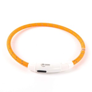 Freezack Reflective Flash Ring-Leuchthalsband orange, Grösse M (1 Stk)