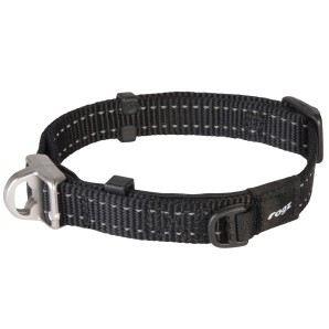 Rogz Safety Halsband schwarz, Grösse M (1 Stk)