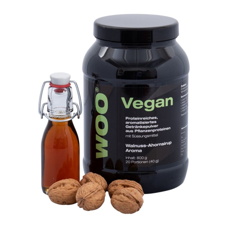 WOO Protein Vegan Walnuss Ahornsirup (800g)