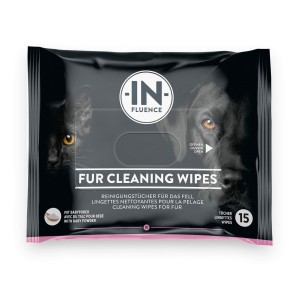 IN​-​FLUENCE Fur Cleaning Wipes mit Babypuder für Hunde und Katzen (1x15 Stk)