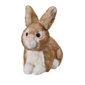 Brown rabbit lying, 18cm (1...