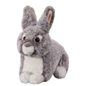 Bunny gray lying, 18cm (1 pc)