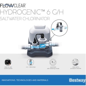 Bestway Salzwasser-Chlorinator Hydrogeni 6 G/H (1 Stk)