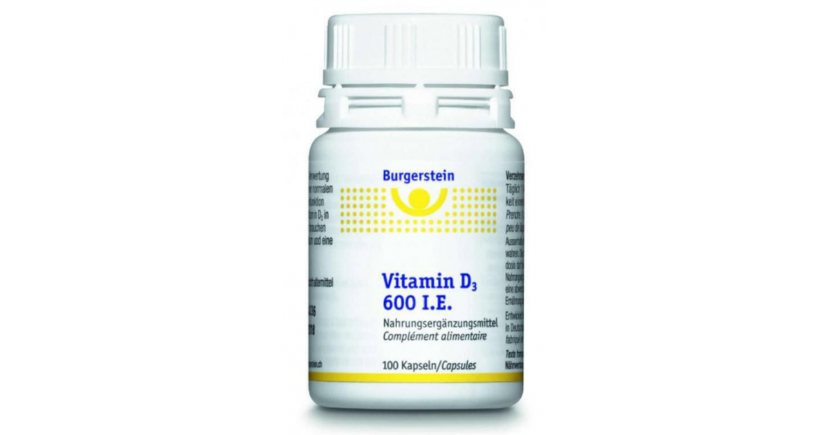 Burgerstein Vitamin D3 600 I.E. (100 Kapseln)