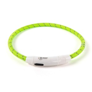 Freezack Reflective Flash Ring-Leuchthalsband grün, Halsumfang 65cm (1 Stk)