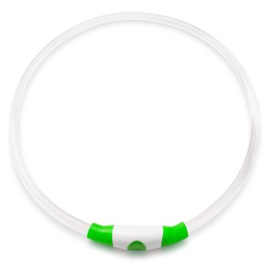 Freezack Leuchthalsband Night Light USB grün, Halsumfang 40cm (1 Stk)