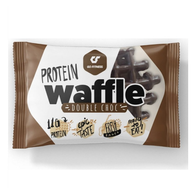 GO FITNESS Protein Waffle Double Chocolate (50g)