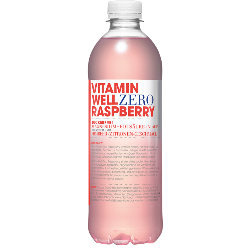 Vitamin Well Zero Raspberry (500ml)