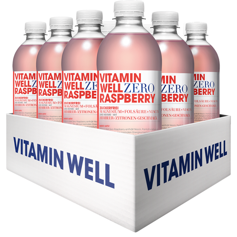 Vitamin Well Zero Raspberry (12x500ml)