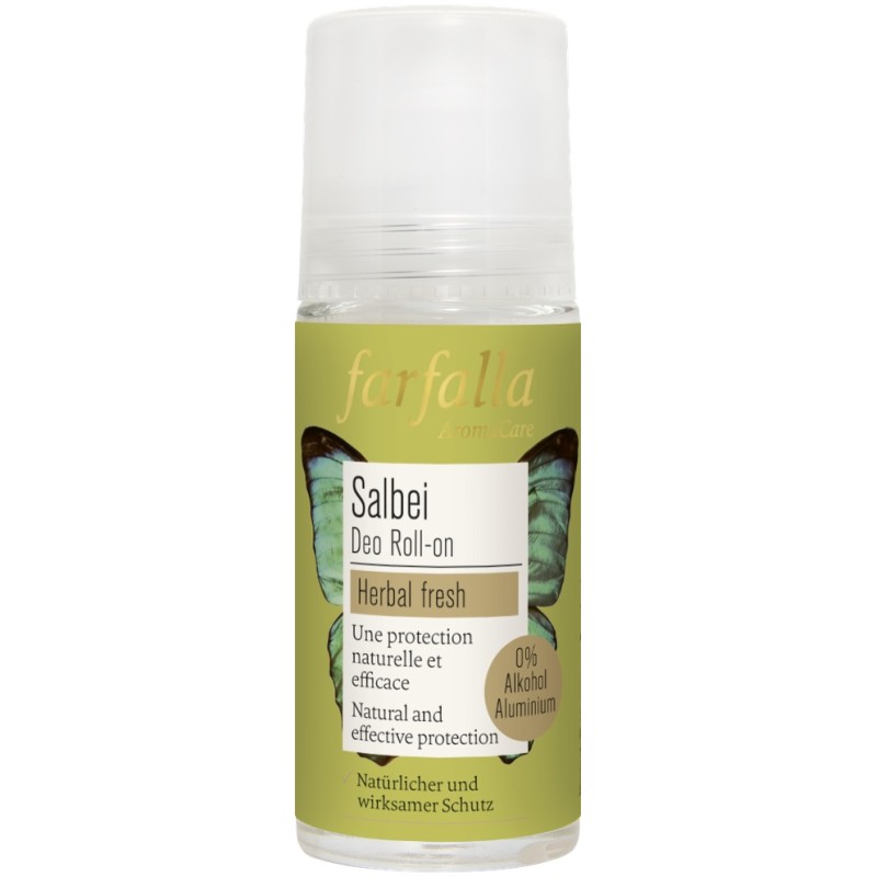 Farfalla Sage Herbal Freshener Deodorant Roll-on (50ml)