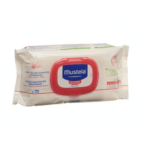 Mustela Baby cleaning wipes without perfume (70 pieces)
