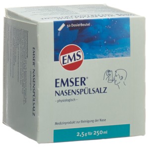 EMSER sel de rinçage nasal (50 sachets x 2,5g)