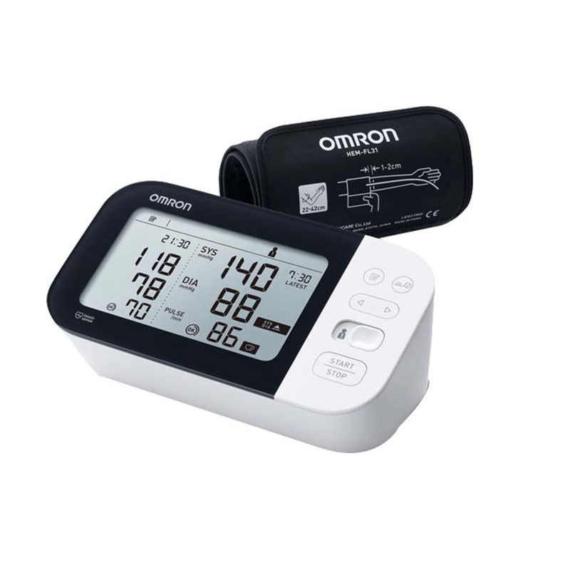 OMRON upper arm blood pressure monitor M7 Intelli IT
