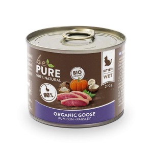 bePure Organic Goose mit Bio-Gans und Kürbis für Kitten (200g)