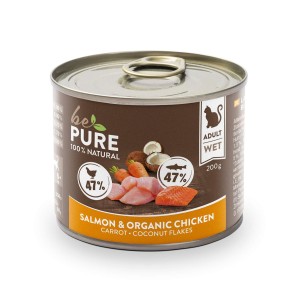 bePure Salmon & organic Chicken mit Lachs, Bio-Huhn und Gemüse (200g)