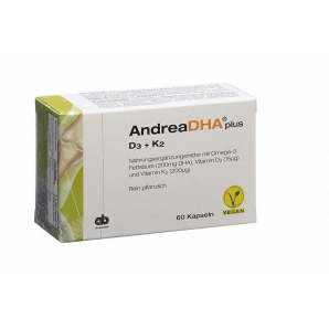 Andreabal AndreaDHA plus Omega-3 Vitamin D3 + K2 Kapseln vegan (60 Stk)