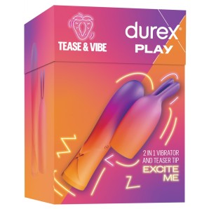 Durex Play Tease & Vibe 2in1 Vibrator mit Teaser-Spitze (1 Stk)