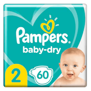 Pampers - Baby Dry Gr.2 4-8kg (60 pcs)