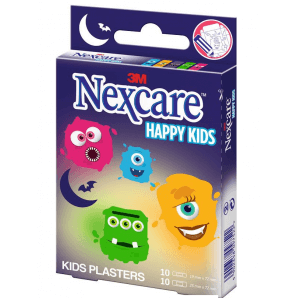 3M Nexcare Pansements pour enfants Happy Kids Monsters (20 pcs)