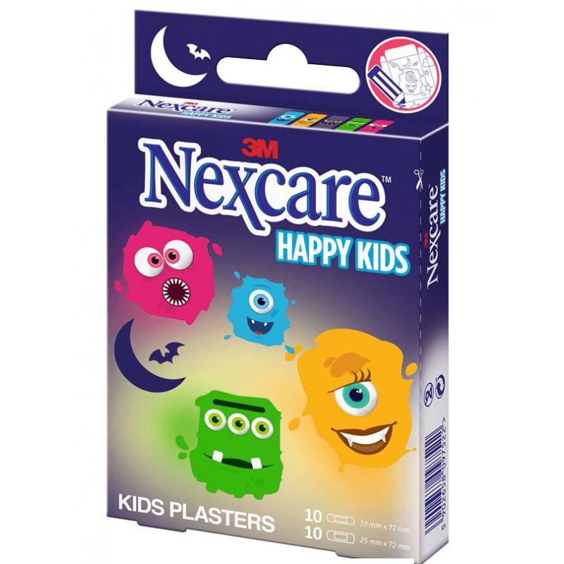 3M Nexcare children's plasters Happy Kids Monsters (20 pcs)