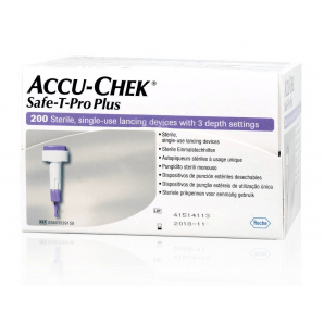 Accu-Chek Safe-T Pro Plus Autopiqueur jetable (200 pièces)