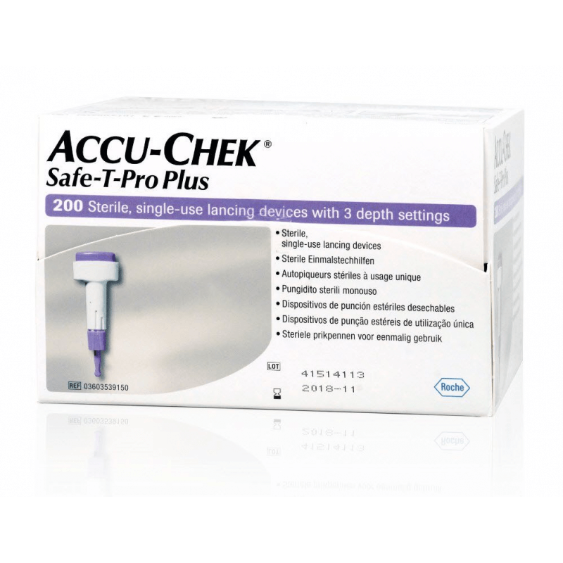 Accu-Chek Safe-T Pro Plus disposable lancing device (200 pieces)