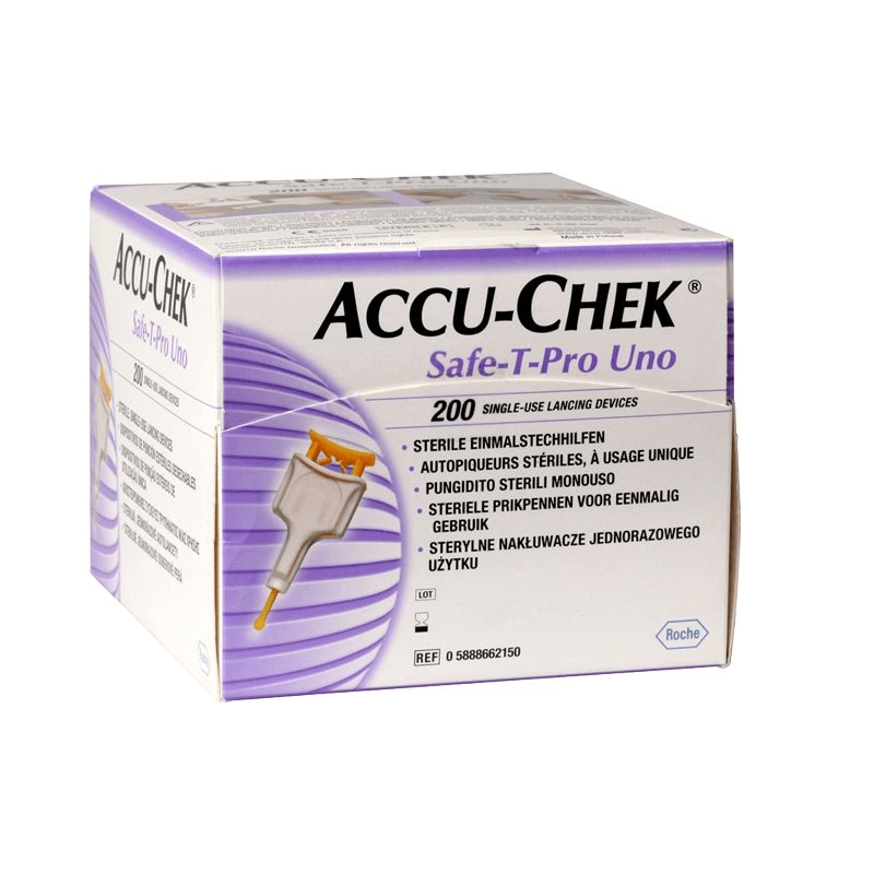 Accu-Chek Safe-T Pro Uno disposable lancing device (200 pieces)