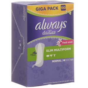 Always Panty Liner Slim Multiform Fresh Gigapack (100 pcs)