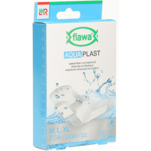 FLAWA Aqua Plasters waterproof 3 sizes (7 pieces)