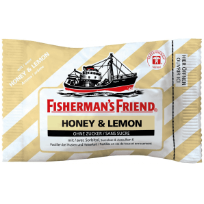 Fisherman's Friend Miele e limone senza zucchero (25g)