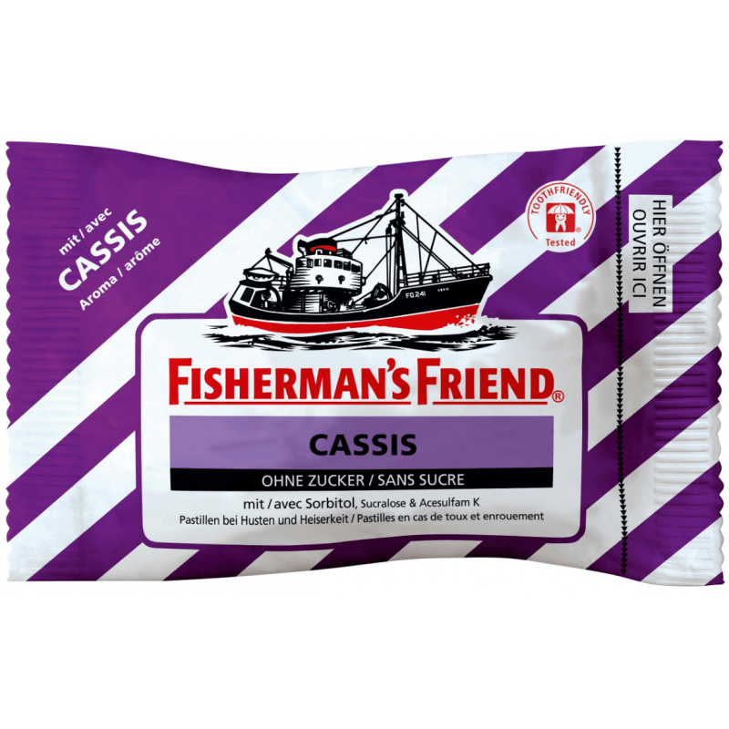 Fisherman's friend Cassis without sugar (25g)