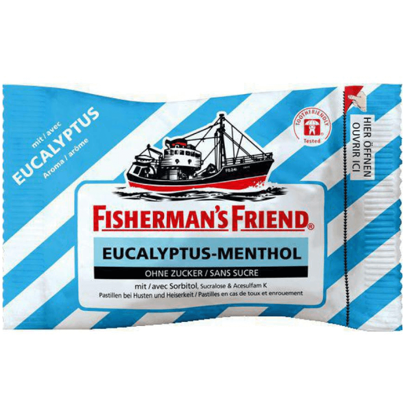 Fisherman's friend Eucalyptus menthol without sugar (25g)