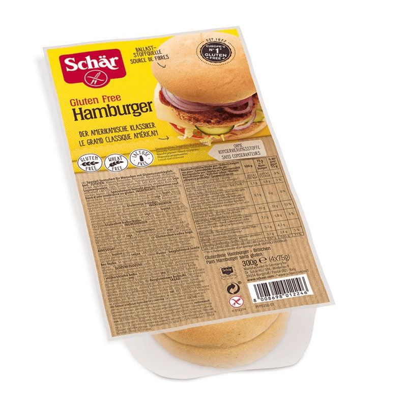 SCHÄR Hamburger sans gluten (4 x 75g)