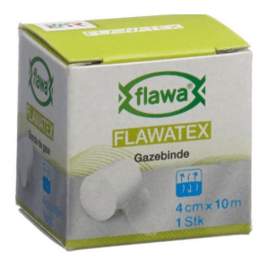 FLAWA Un Bandage de Gaze Inélastique (4cm x 10m)