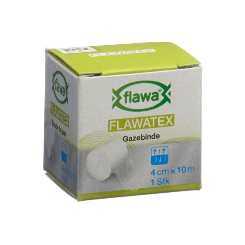 FLAWA Un Bandage de Gaze Inélastique (4cm x 10m)