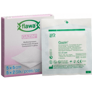 FLAWA Gazin Gauze Compresses Sterill 5x5cm (5x2 pieces)