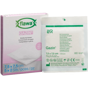 FLAWA Gazin Mullkompressen Sterill 7,5x7,5cm (5x2 Stk)