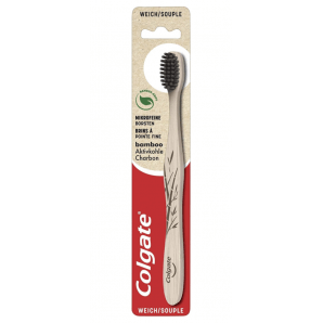 COLGATE Bamboo la brosse à dents charbon actif (1pc)