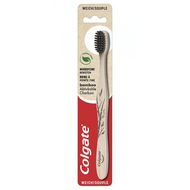 COLGATE Bamboo activated carbon toothbrush (1pc)