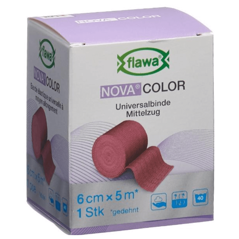 FLAWA NOVA COLOR le Bandage Universel Rouge 6cmx5m (1 pièce)