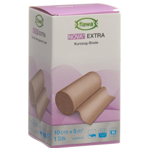 FLAWA NOVA EXTRA Short Stretch Bandage Skin Colored 10cmx5m (1pc)