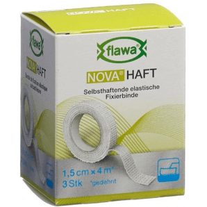 FLAWA NOVA HAFT selbsthaftende elastische Fixierbinde 1.5cmx4m (3 Stk)
